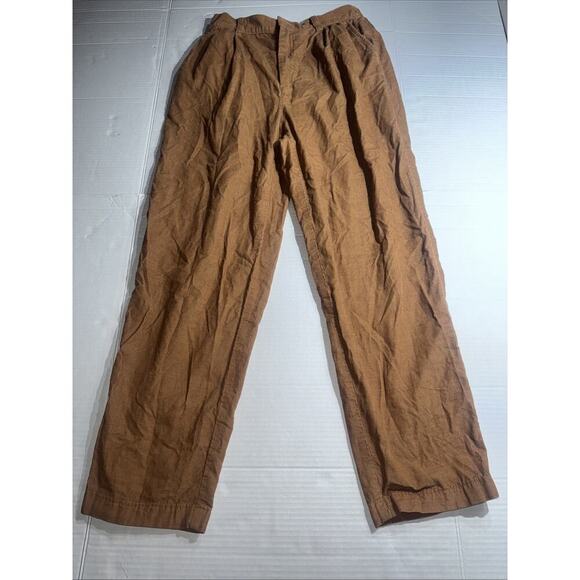 Gap Solid Brown Tl Cropped Pants Womens Ankle Length Khaki Size 4 - Picture 1 of 10